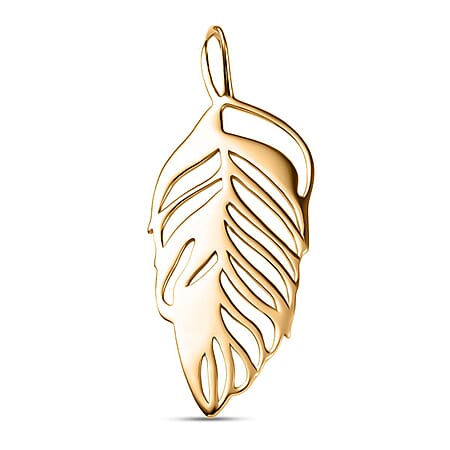 9K Yellow Gold Leaf Pendant