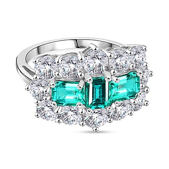 https://tjcuk.sirv.com/Products/82/6/8269690/Lab-Grown-Columbian-Emerald-Moissanite-Main-Stone-With-Side-Stone-Ring_8269690.jpg?w=342&h=342
