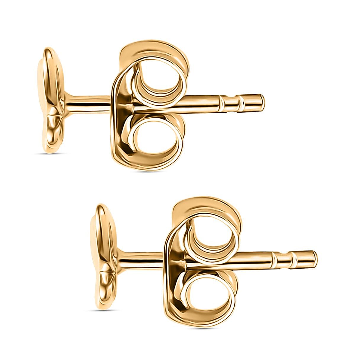 9K Yellow Gold Butterfly Earring with Push Back