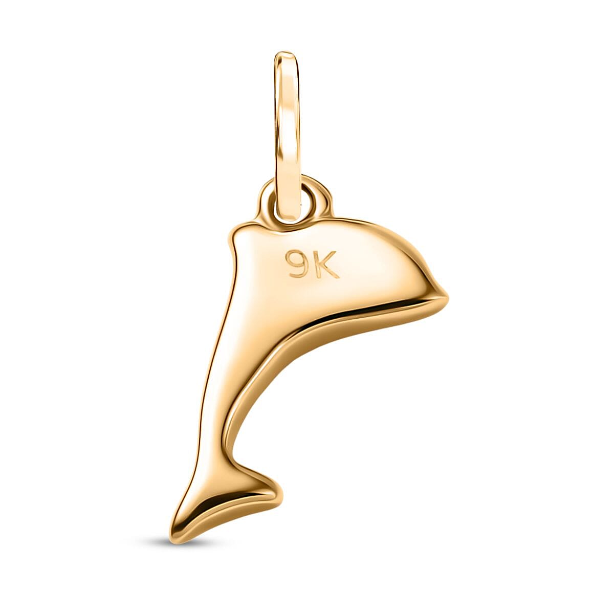 9K Yellow Gold Dolphin Pendant