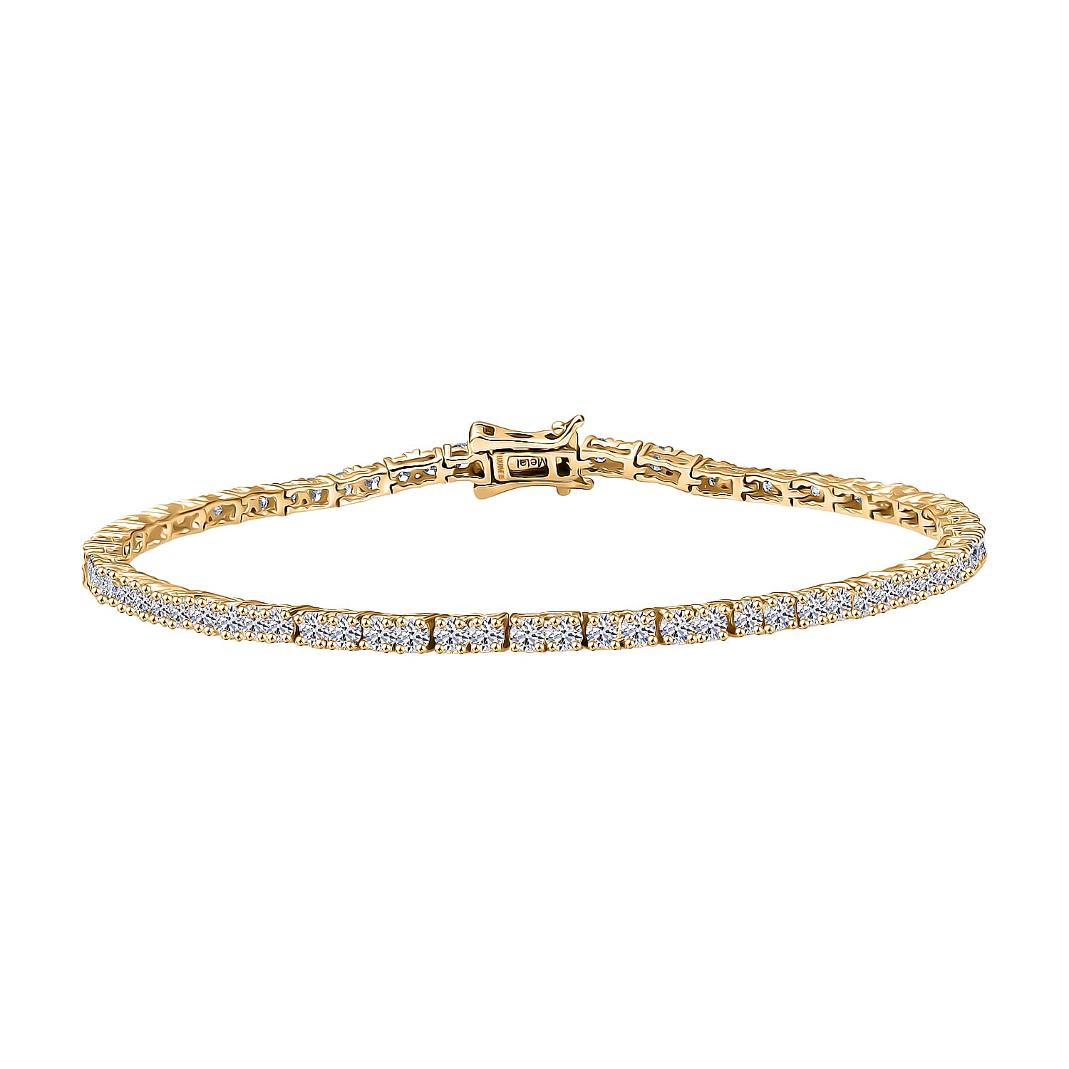 Luxuriant Lab Grown Diamond Cluster Bracelet 