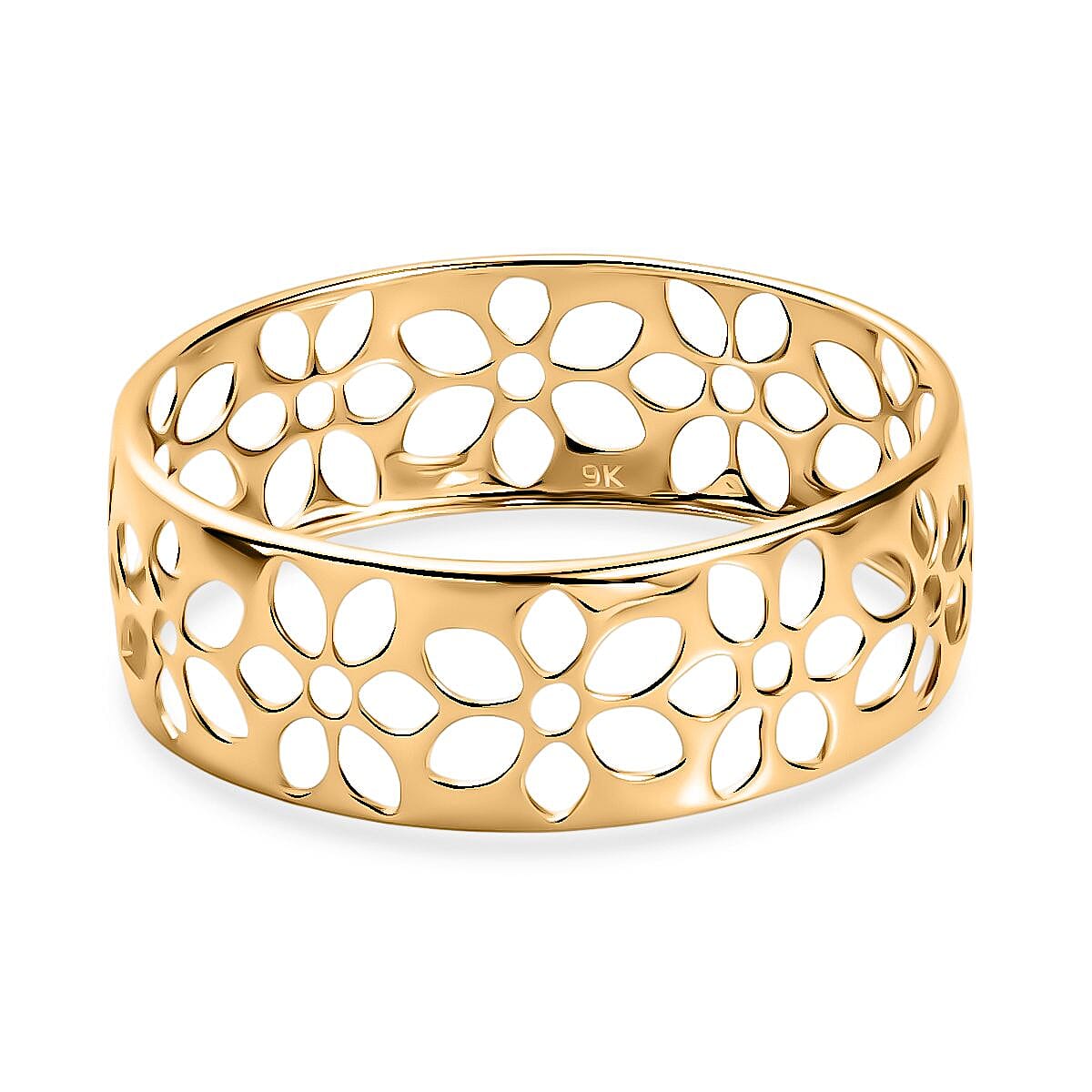 9K Yellow Gold Band Ring