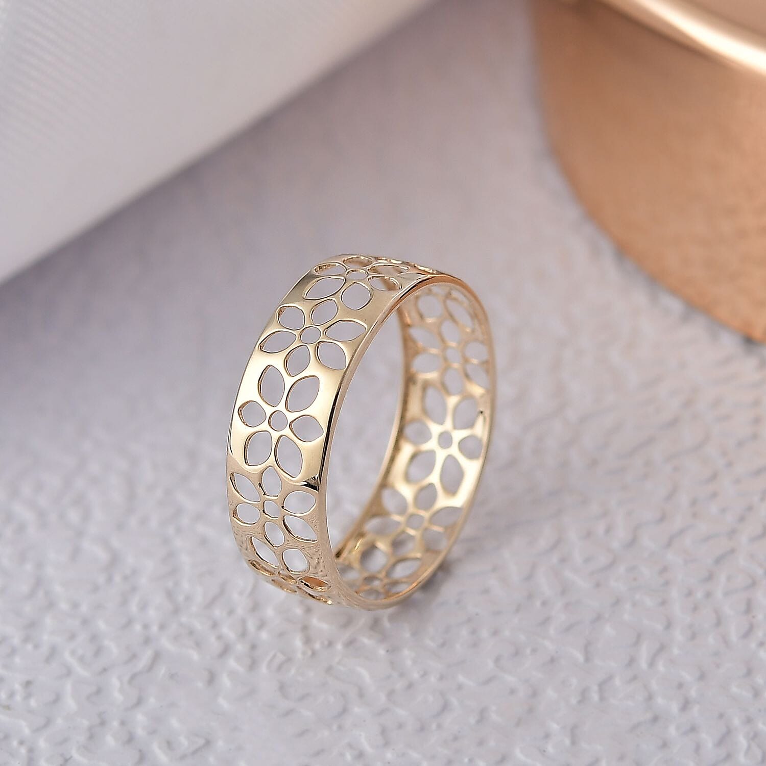 9K Yellow Gold Band Ring