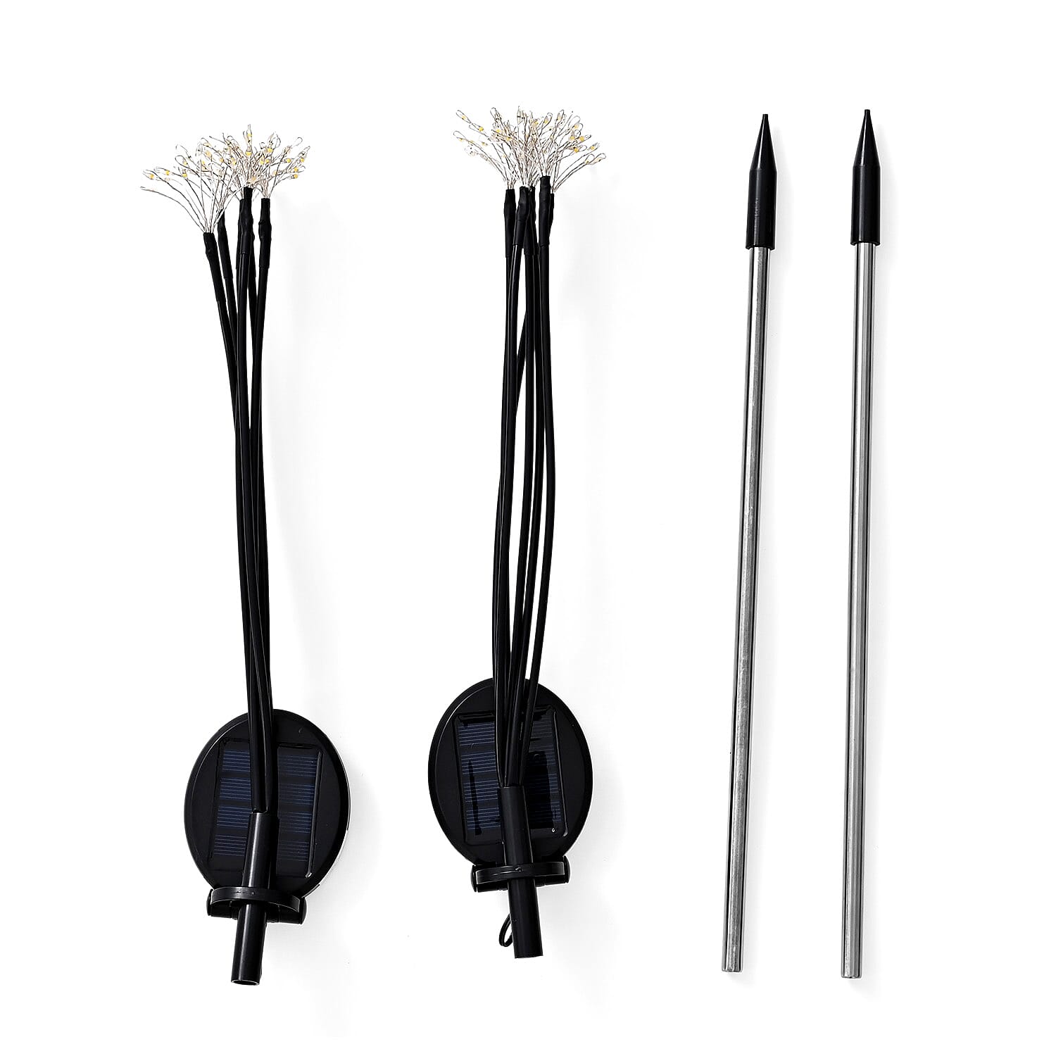 Set of 4 - LIVMORE Outdoor Solar Flower Lights