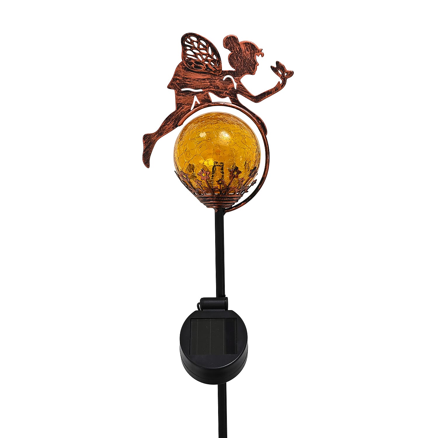 Livemore Solar Fairy Garden Stake with AA 300mAh Ni-MH Battery (75cm) - Copper