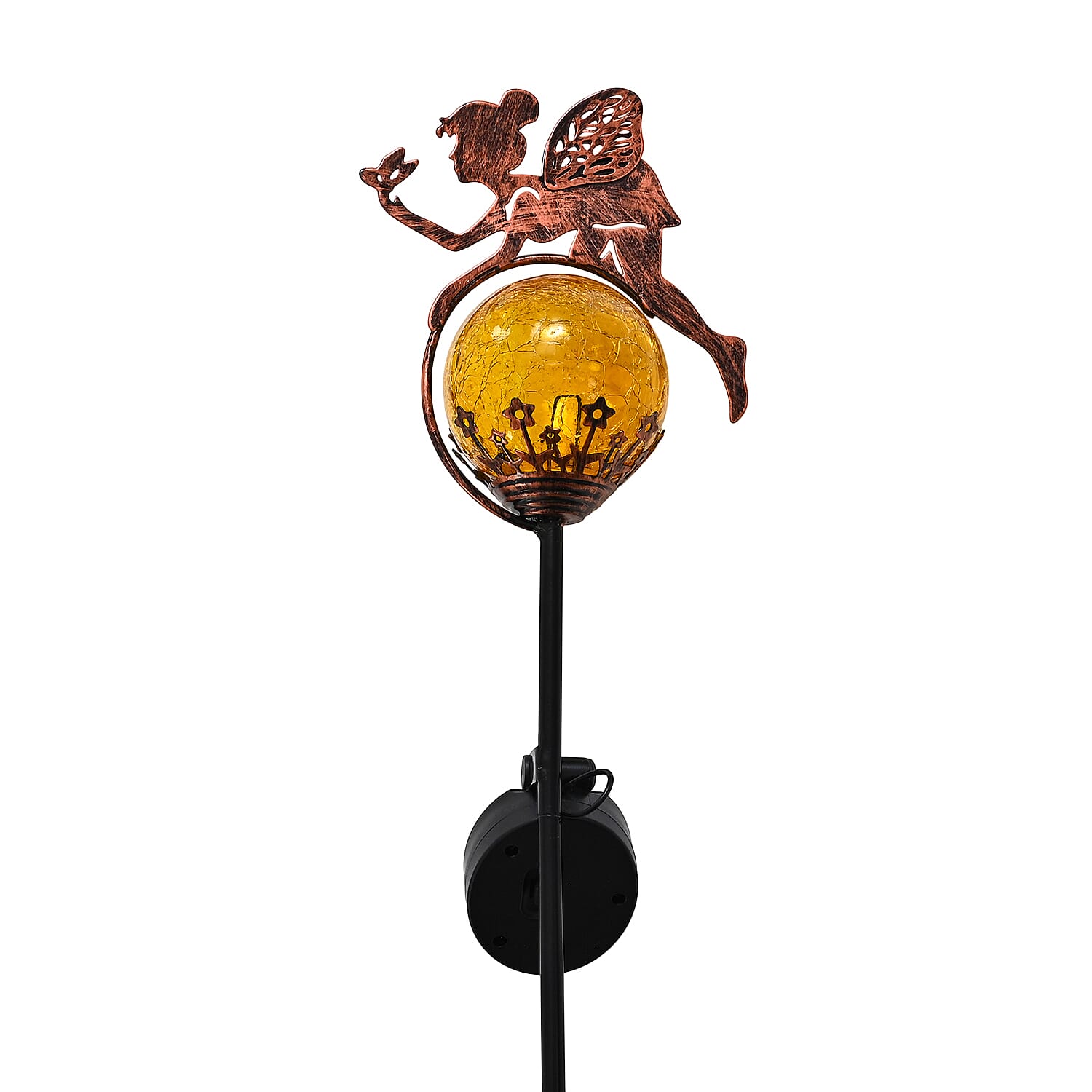Livemore Solar Fairy Garden Stake with AA 300mAh Ni-MH Battery (75cm) - Copper