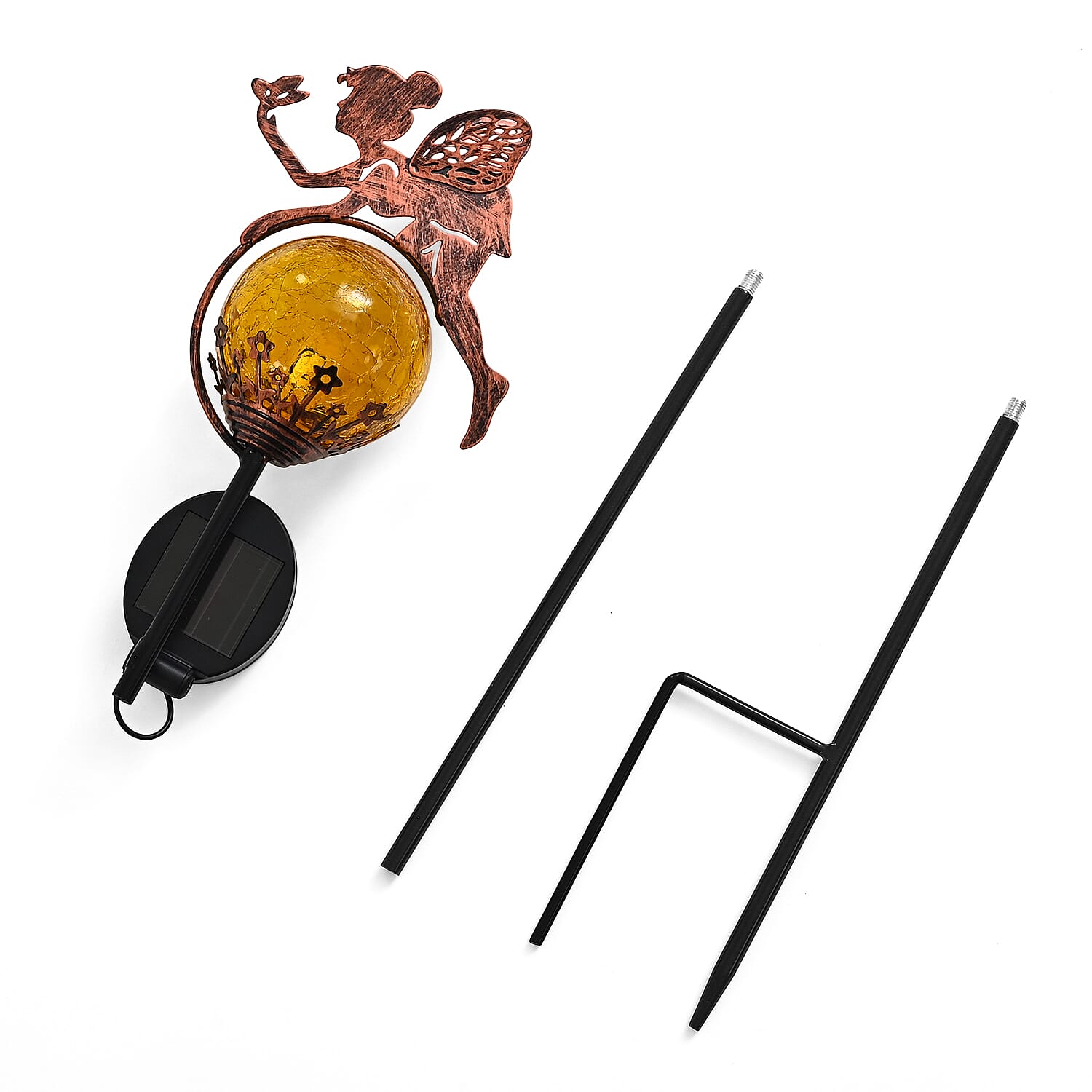 Livemore Solar Fairy Garden Stake with AA 300mAh Ni-MH Battery (75cm) - Copper