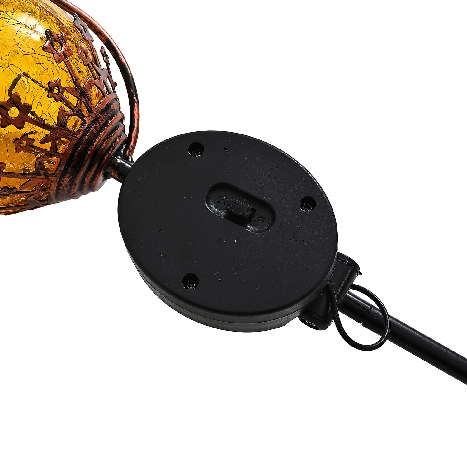 Livemore Solar Fairy Garden Stake with AA 300mAh Ni-MH Battery (75cm) - Copper