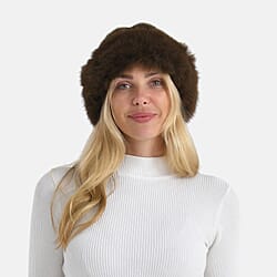 LA MAREY Luxury Reversible Faux Fur Hat (One Size)