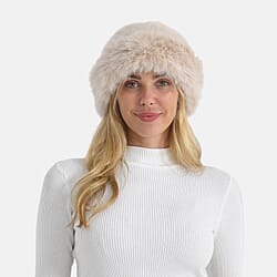 LA MAREY Luxury Reversible Faux Fur Hat (One Size)