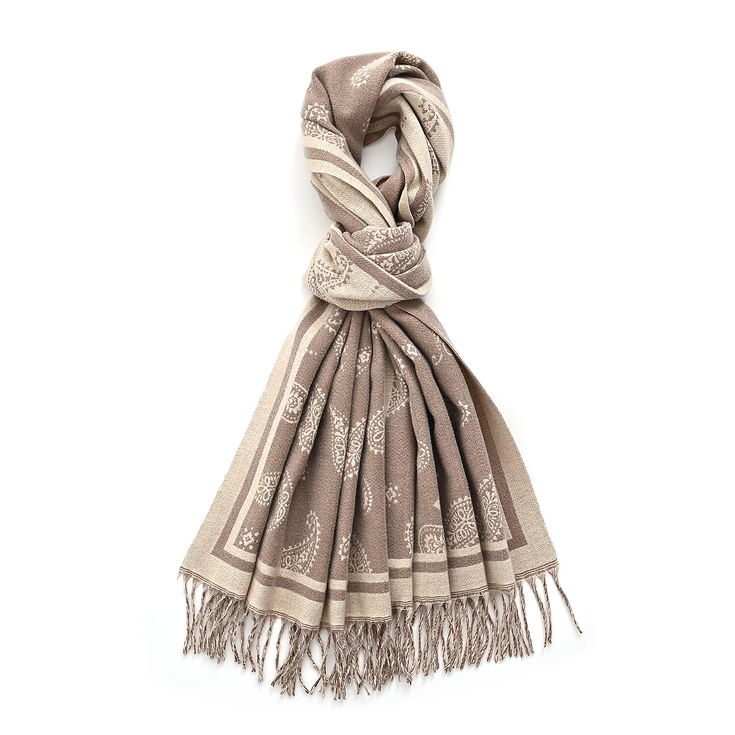 Best Seller Jacquard Shawl (180 X 65 Cm) - Beige