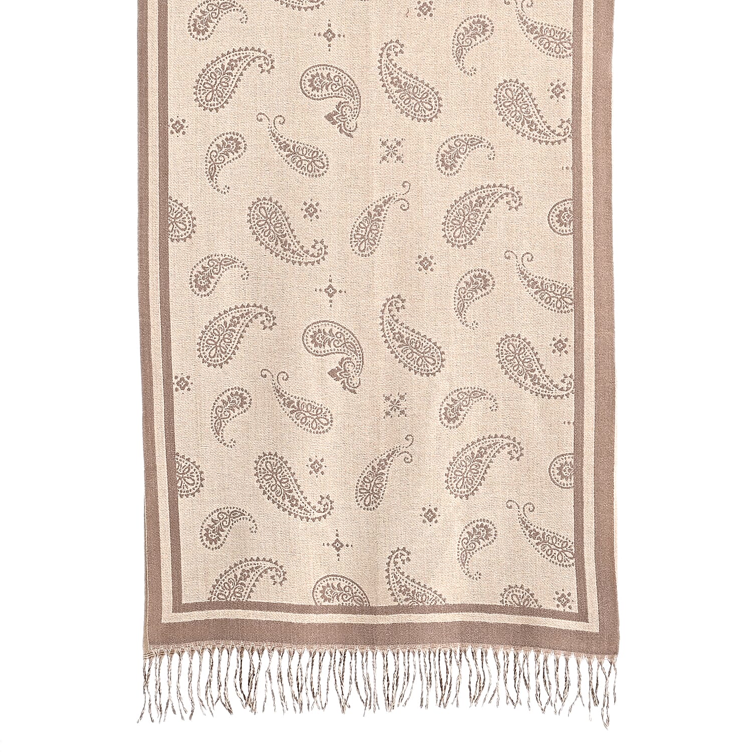 Best Seller Jacquard Shawl (180 X 65 Cm) - Beige