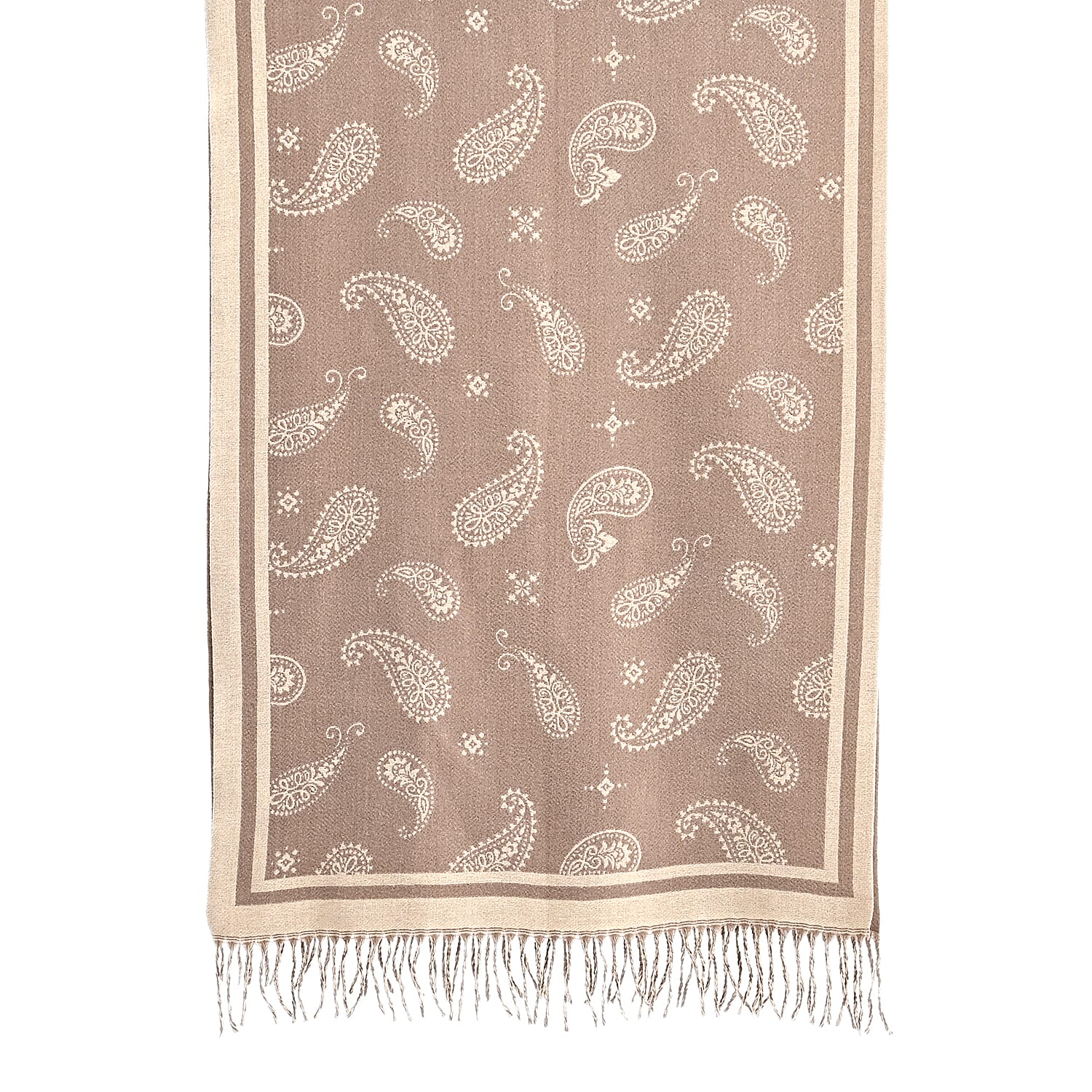 Best Seller Jacquard Shawl (180 X 65 Cm) - Beige