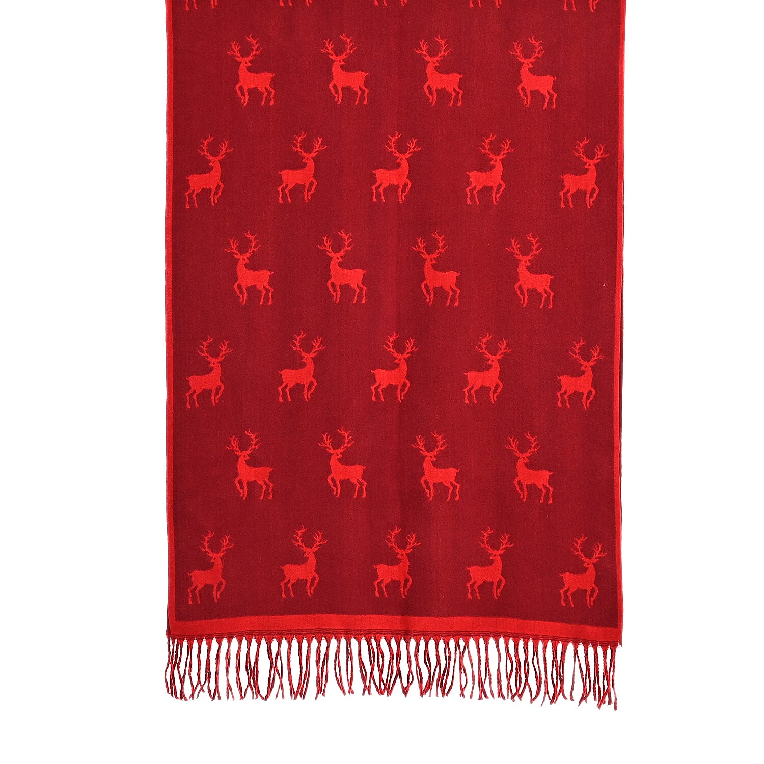 Best Seller Jacquard Shawl (180 X 65 Cm) - Red