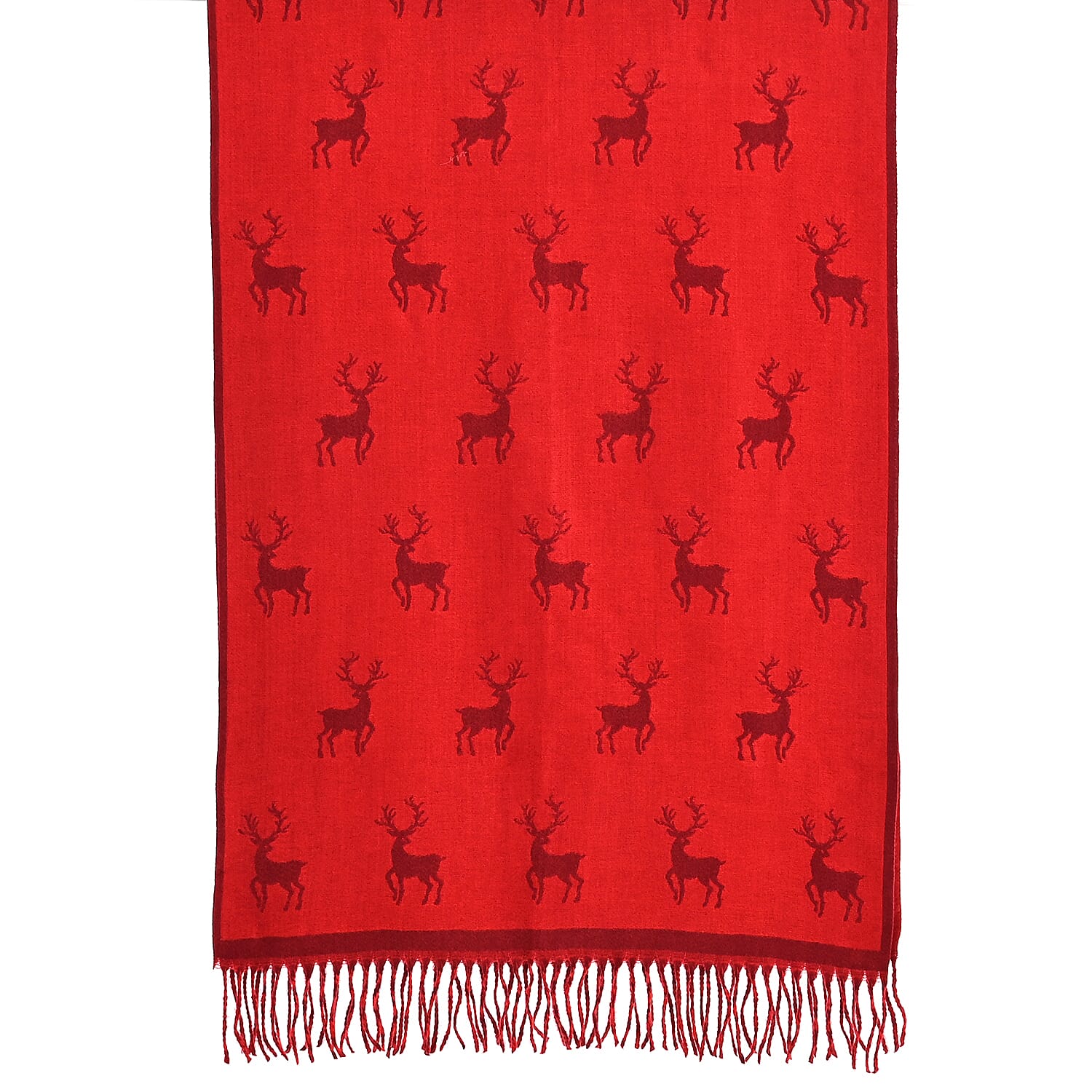 Best Seller Jacquard Shawl (180 X 65 Cm) - Red