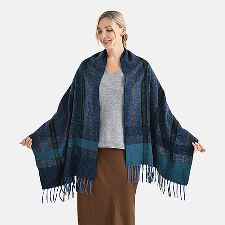 Best Seller Jacquard Shawl (180 X 70 Cm) - Blue