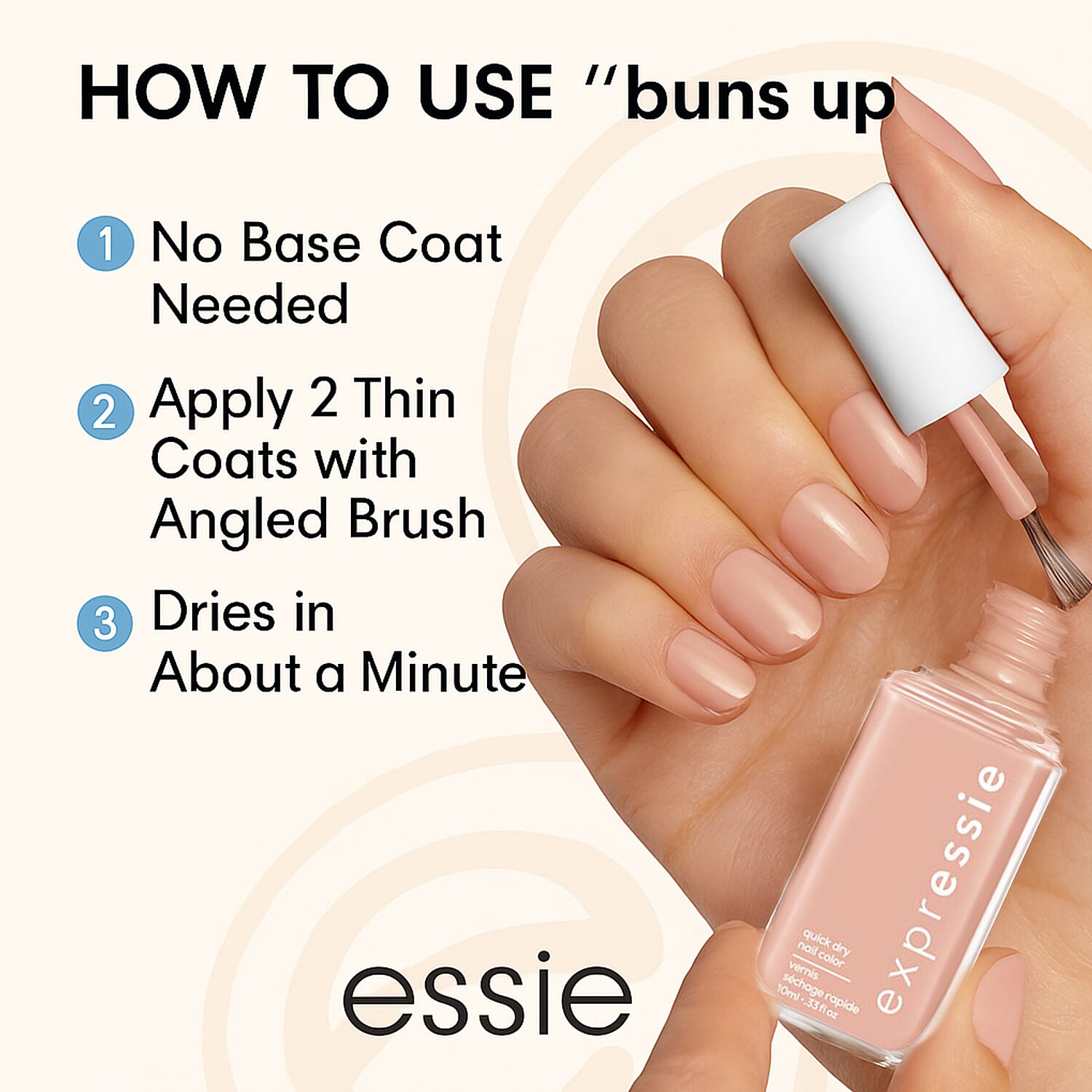 ESSIE Expressie Nail Polish Buns Up - 10ml