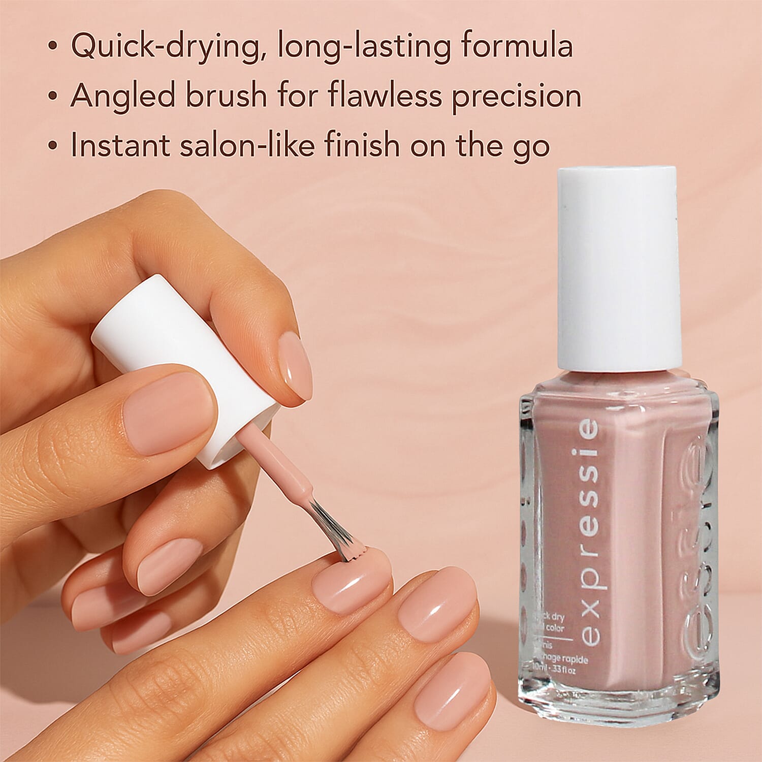 ESSIE Expressie Nail Polish Crop Top & Roll - 10ml