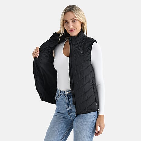 Valissiere Patterned Gilet  - Black