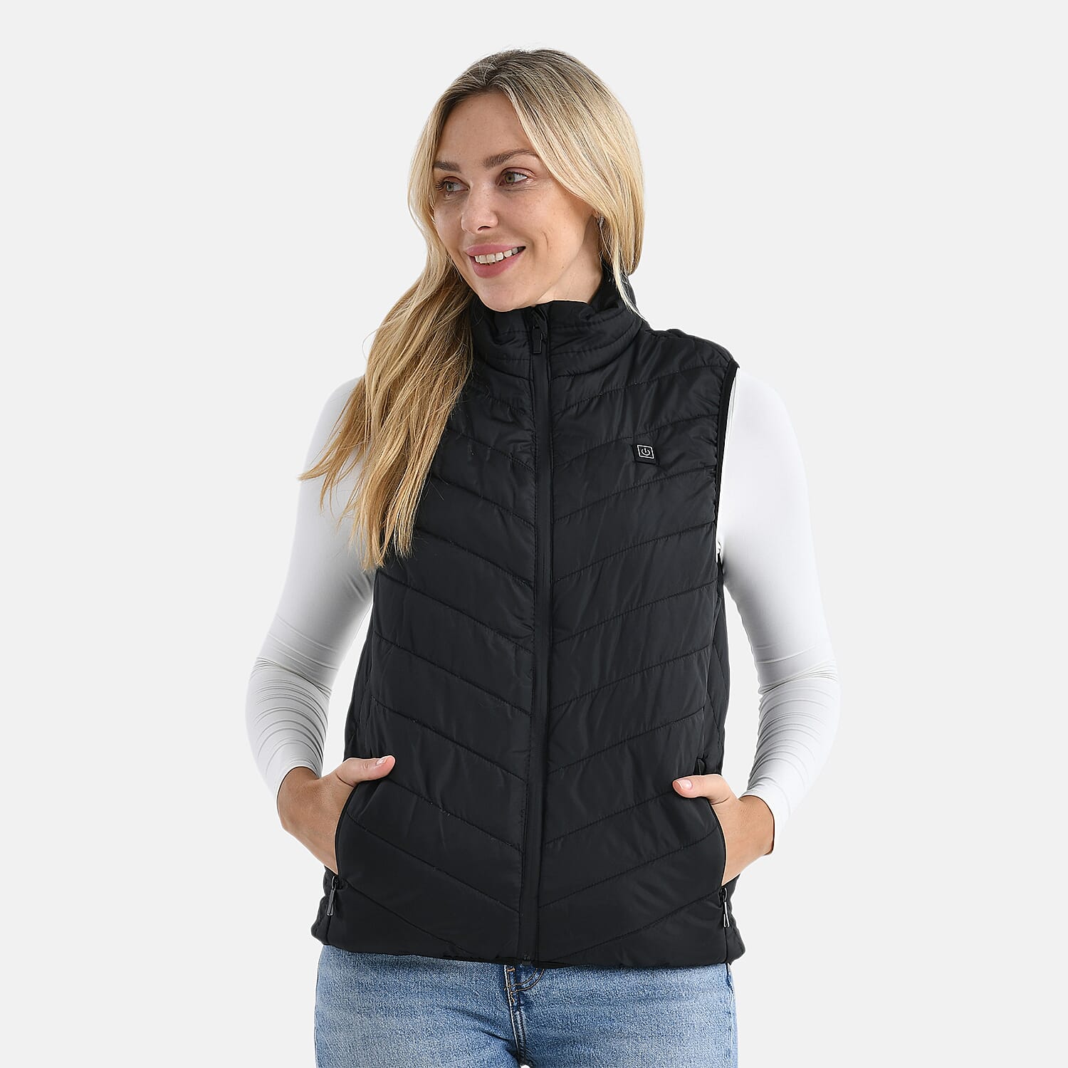 Valisserie Lightweight Heating Gilet with 4-Way Heating System (Size - S-M) - Black