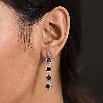 https://tjcuk.sirv.com/Products/82/7/8271247/D-Joy-Black-Spinel-Dangling-Earring-in-Platinum-OverlaySterling-Silver_8271247_2.jpg?w=342&h=342