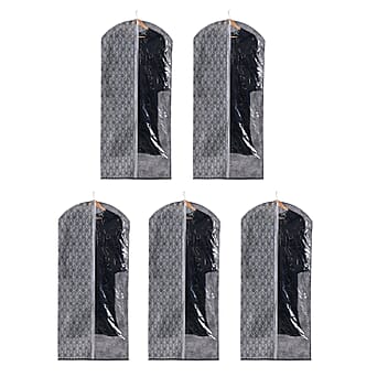 https://tjcuk.sirv.com/Products/82/7/8271425/LIVMORE-Set-of-5-Hanging-Garment-Bags-135-x-65-cm-Grey_8271425.jpg?w=342&h=342