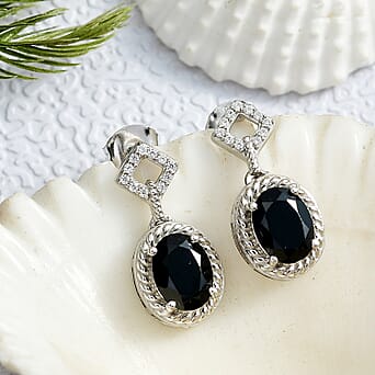 https://tjcuk.sirv.com/Products/82/7/8271478/D-Joy-Black-Spinel-White-Zircon-Dangling-Earring-in-Platinum-OverlaySt_8271478_1.jpg?w=342&h=342