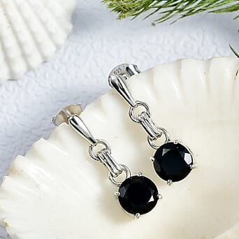 https://tjcuk.sirv.com/Products/82/7/8271498/D-Joy-Black-Spinel-Dangling-Earring-in-Platinum-OverlaySterling-Silver_8271498_1.jpg?w=342&h=342