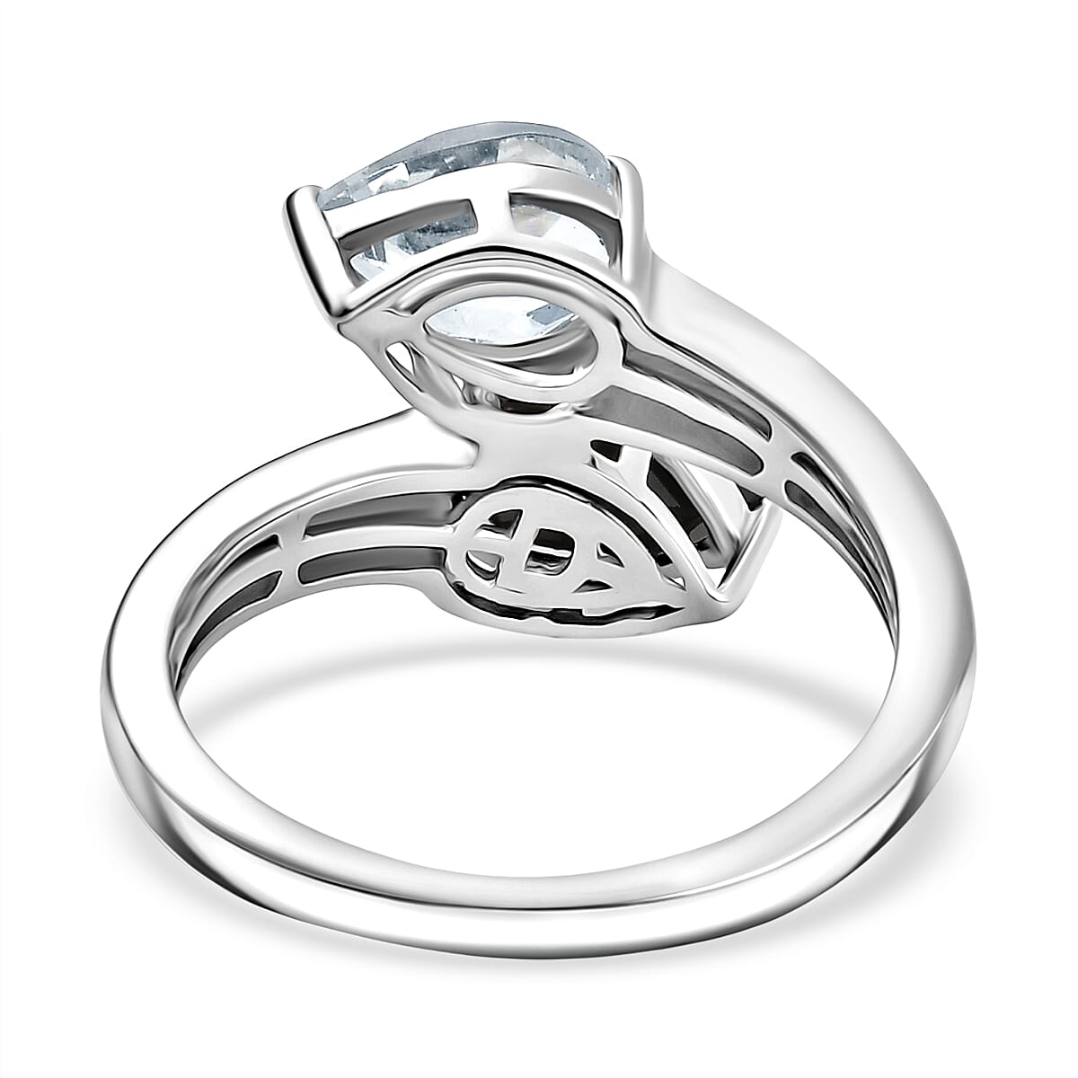 D'Joy Natural Thai Black Spinel Ring in Platinum Overlay Sterling Silver 2.75 Ct.