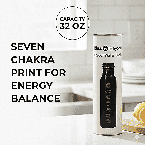 Bliss & Beyond Water Bottle (Size - One Size) - Black & Black