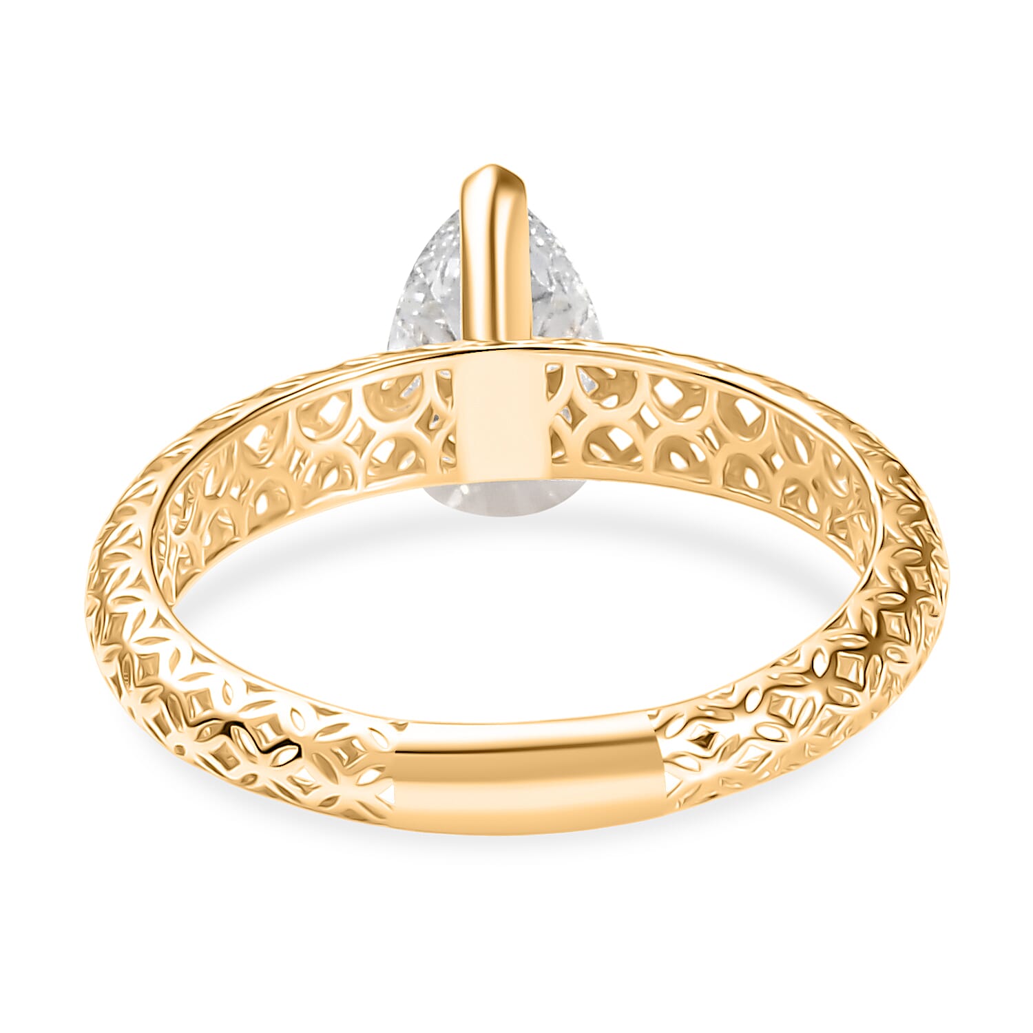 Luxuriant 1carat Lab Grown Mirage Ring in 9K yellow Gold