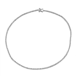 LUXURIANT 7.51 Ct. Lab Grown Diamond Tennis Necklace in 18K Vermeil Yellow Gold Sterling Silver