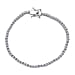 LUXURIANT 4 Ct. Lab Grown Diamond Tennis Bracelet (Size - 7.5) with GB Box Clasp in Rhodium Overlay Sterling Silver (SI-GH)