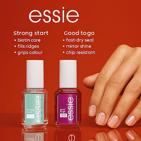 ESSIE 2 Piece Nail Care Set (Top Coat & Base Coat)
