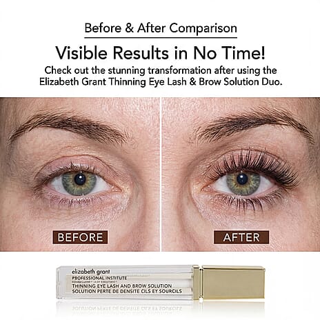 Elizabeth Grant Professional Institute Thinning Eye Lash - Brow Solution Duo - 8ml each