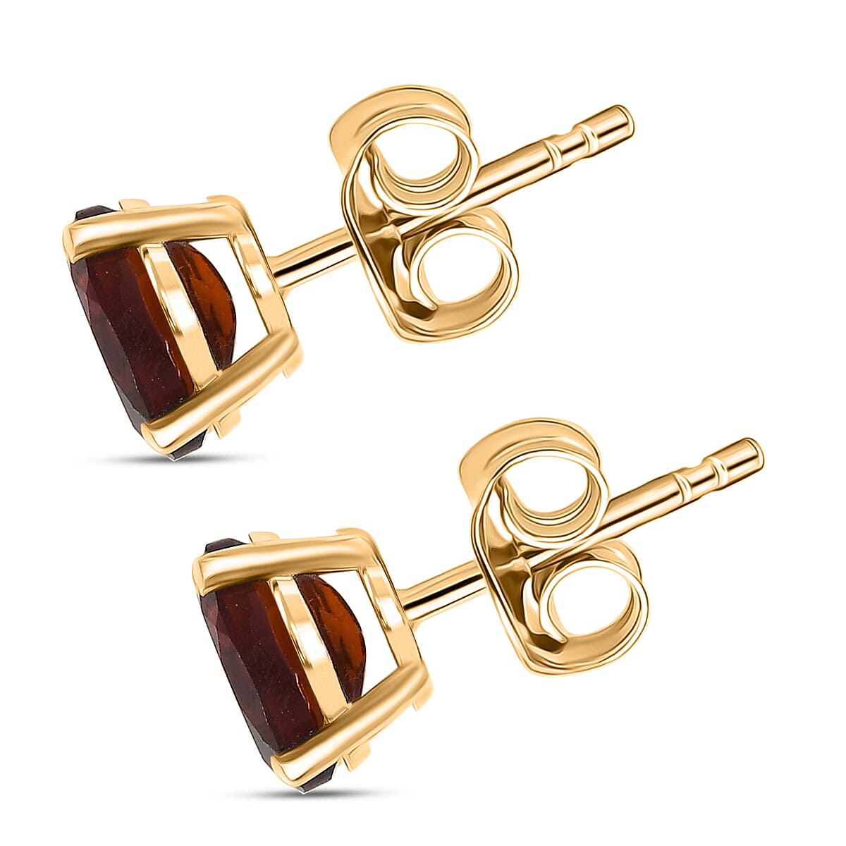 Cherry Citrine Earring with Push Back in 14K Gold Overlay Sterling Silver 1.72 Ct.
