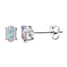 D'Joy Ethiopian Opal Earring with Push Back in Rose Gold Plated Sterling Silver