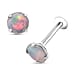 D'Joy Ethiopian Opal Earring in Yellow Gold Plated Sterling Silver 1.00 Ct.