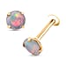 D'Joy Ethiopian Opal Earring in Yellow Gold Plated Sterling Silver 1.00 Ct.