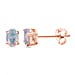 D'Joy Ethiopian Opal Earring with Push Back in Rose Gold Plated Sterling Silver