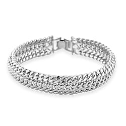Designer Inspired Close Out Link Bracelet with Foldover Clasp 7.75 Inch