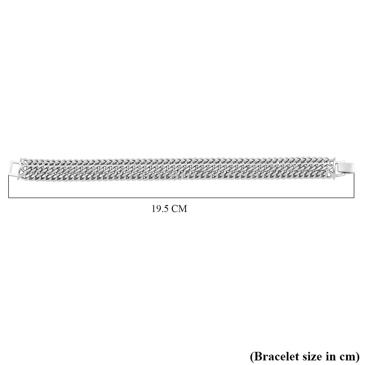 Triple Curb Link Bracelet (Size 7.75)