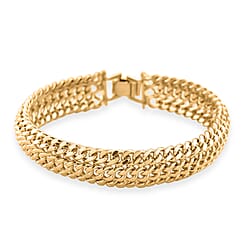 Designer Inspired Close Out Link Bracelet with Foldover Clasp 7.75 Inch