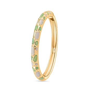 https://tjcuk.sirv.com/Products/82/7/8273384/Enameled-Bangle-Size-7-in-Yellow-Gold-Tone_8273384_3.jpg?w=342&h=342