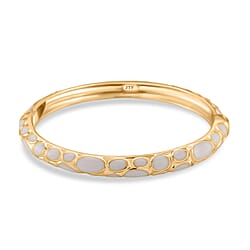 Enameled Bangle  in Yellow Gold Tone