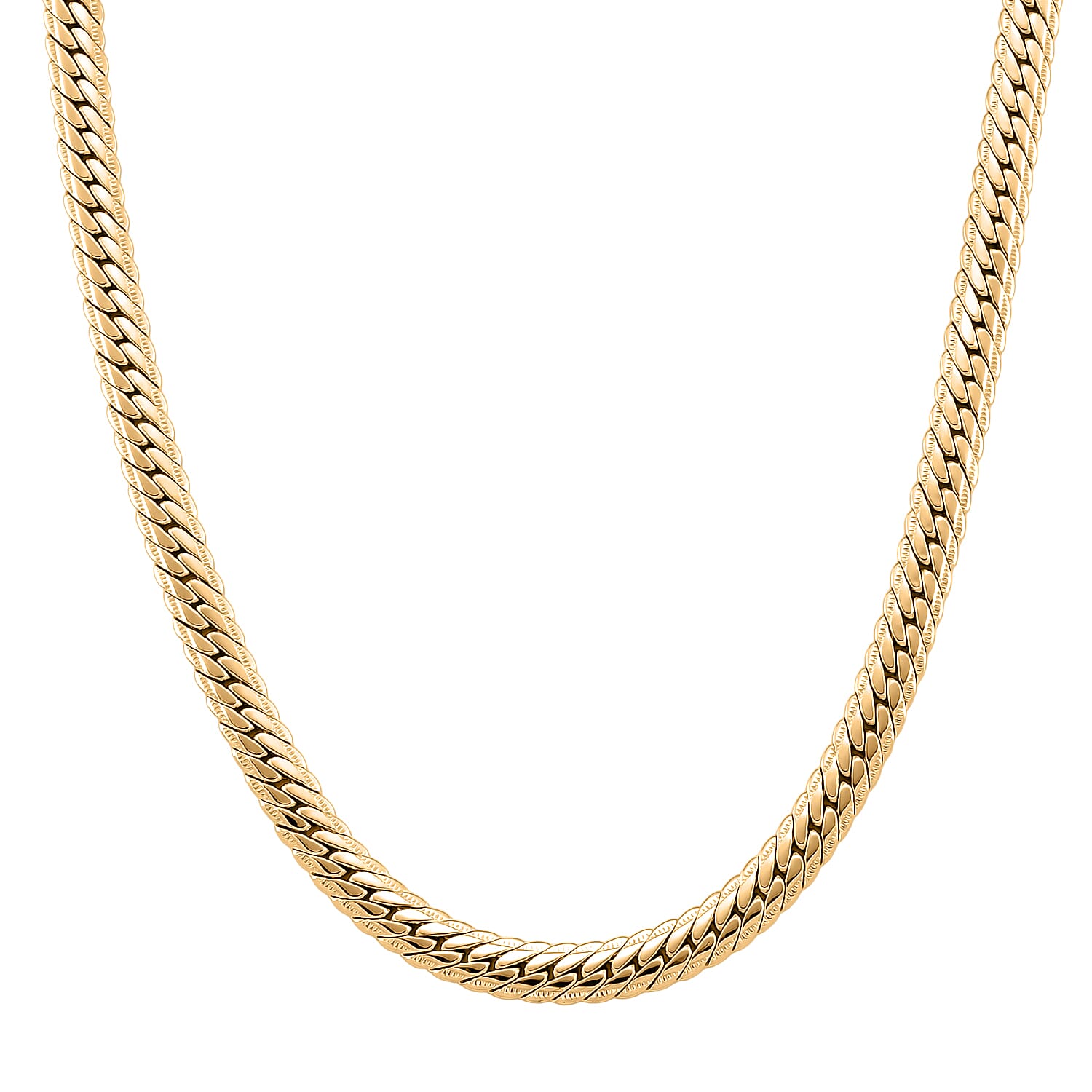 Necklace (Size 17.5) in Yellow Gold Plated