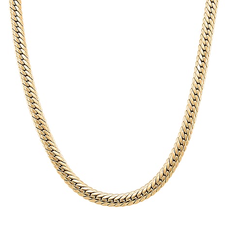 Necklace (Size 17.5) in Yellow Gold Plated