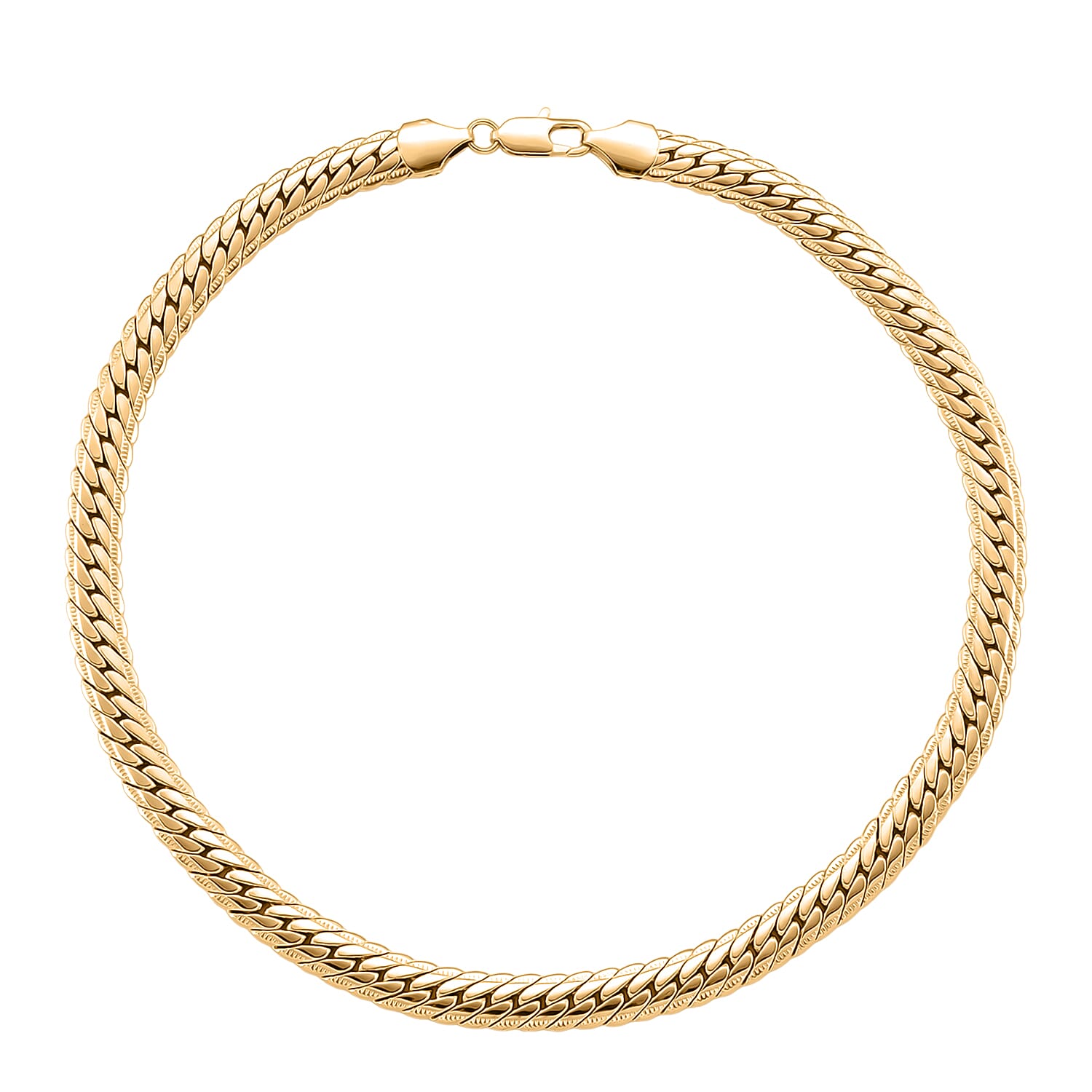 Necklace (Size 17.5) in Yellow Gold Plated