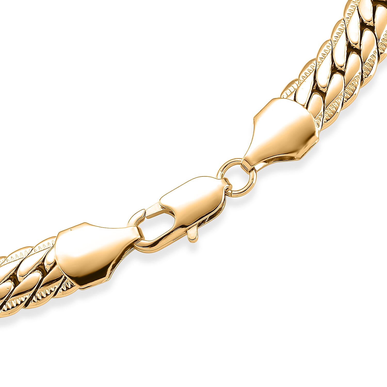 Necklace (Size 17.5) in Yellow Gold Plated