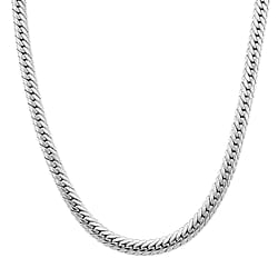 Close Out Deal- Cuban Necklace  in White Gold Plated